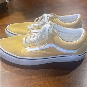 Low top yellow vans